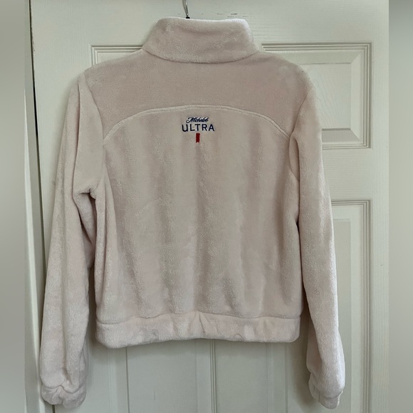 Women’s Cropped Columbia Fleece Michelob Ultra Jacket Size Small - Picture 4 of 11